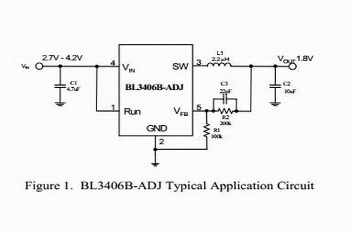 BL3406B型号典型应用电路图