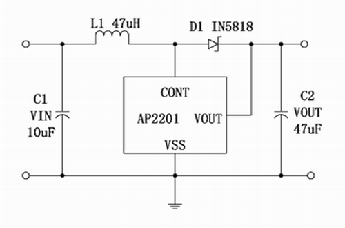 AP2201型号典型应用电路图