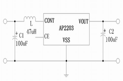 芯朋微AP2203型号典型应用电路图
