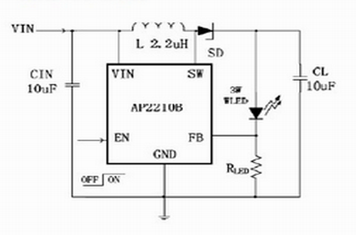 芯朋微AP2210型号典型应用电路图