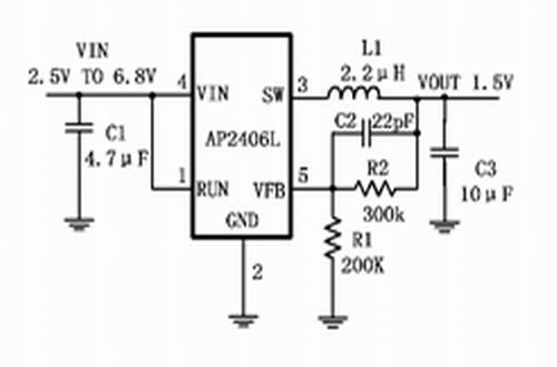 芯朋AP2406L型号典型应用电路图