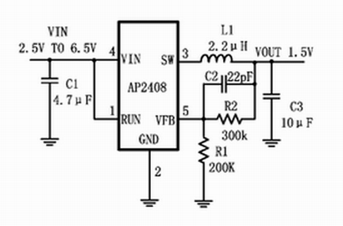 AP2408型号典型应用电路图