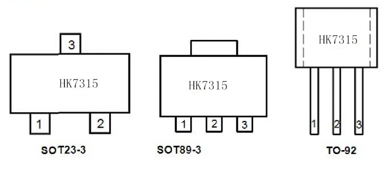 航顺HK7315引脚图/引脚功能