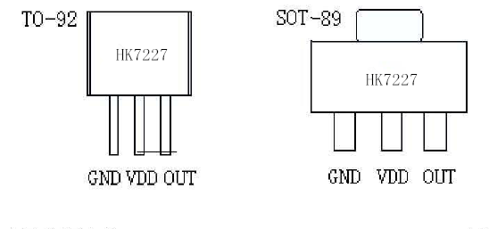 航顺HK7227引脚图/引脚功能