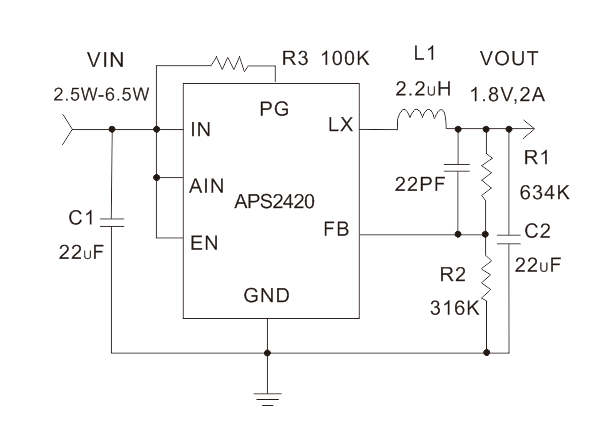 APS2420应用电路图