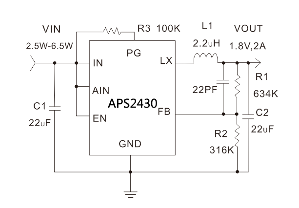 APS2430应用电路图