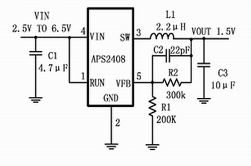 APS2408型号典型应用电路图