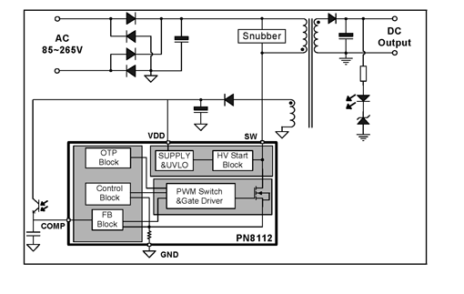 芯朋微PN8112典型应用电路图