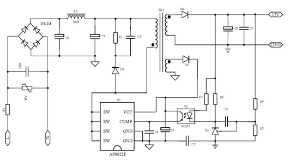 AP8022F应用电路图