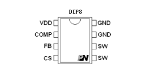 芯朋微PN8359引脚图/引脚功能