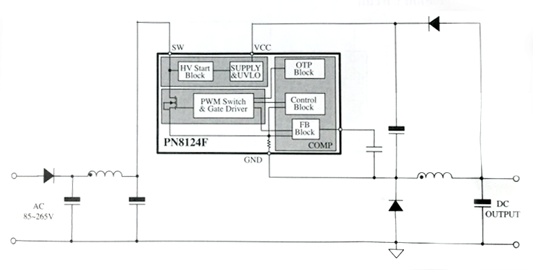 PN8124F典型应用电路图