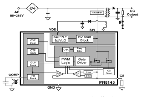 PN8145典型应用电路图