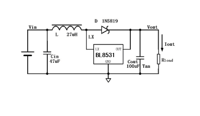 上海贝岭BL8531典型应用电路图