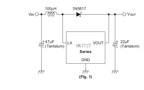 航顺HK7727典型应用电路图