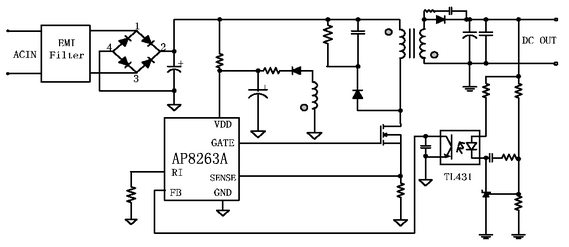 AP8263A典型应用电路图