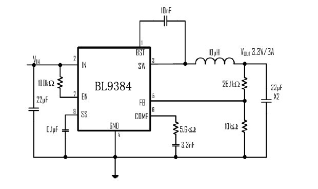 BL9384典型应用电路