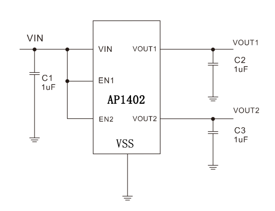 AP1402典型应用电路图