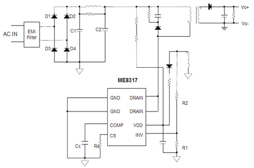 ME8317AS7G典型应用电路图