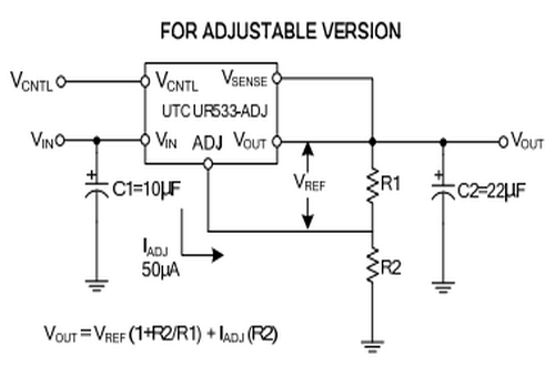 UTC友顺UR533典型应用电路图