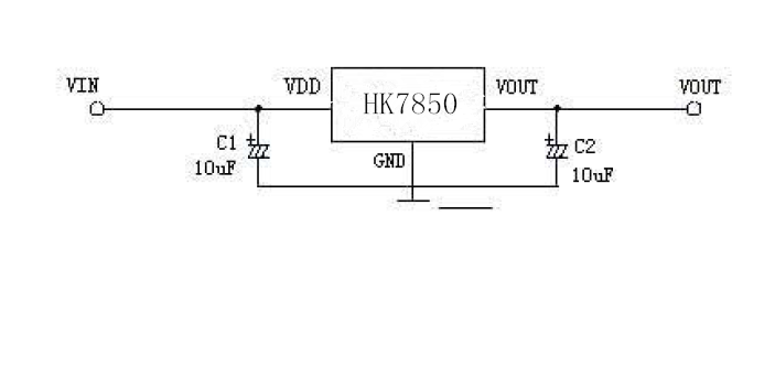 航顺HK7850典型应用电路图