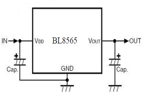 上海贝岭BL8565典型应用电路图