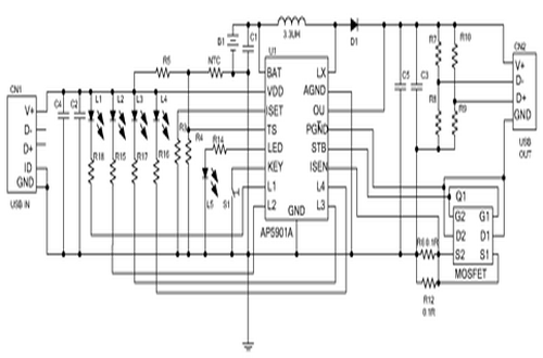芯朋微AP5901A型号典型应用电路图