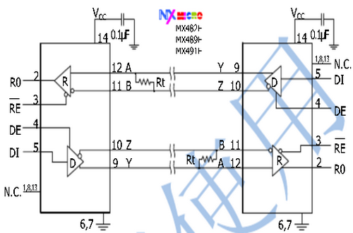 铭芯微MX490E典型应用电路图