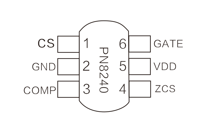 PN8240引脚图/引脚功能