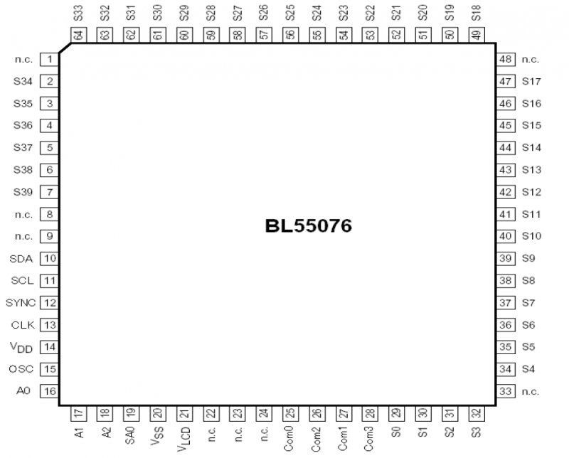 上海贝岭BL55076引脚图/引脚功能