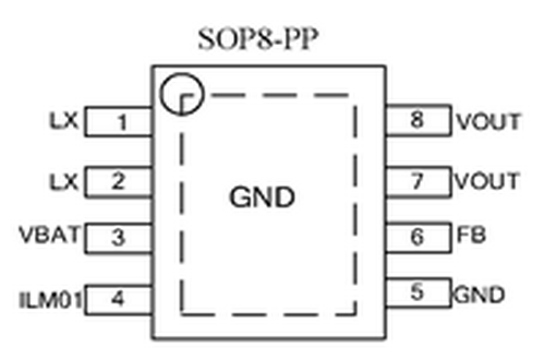 芯朋微AP2007引脚图/引脚功能