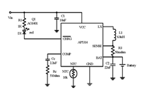 芯朋微AP5314型号典型应用电路图