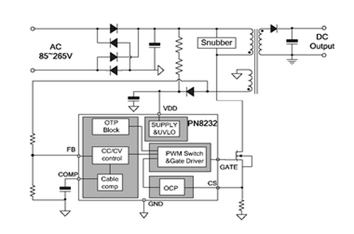 芯朋微PN8232型号典型应用电路图