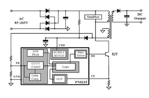 芯朋微PN8235型号典型应用电路图