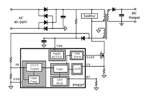 芯朋微PN8237型号典型应用电路图