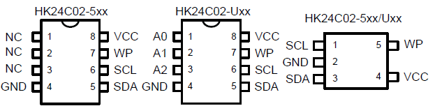 HK24C02引脚图/引脚功能