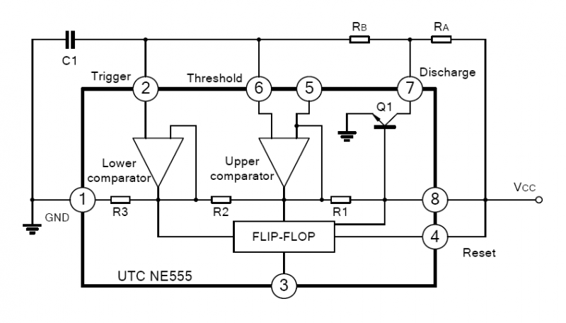 台湾友顺NE555典型应用电路图