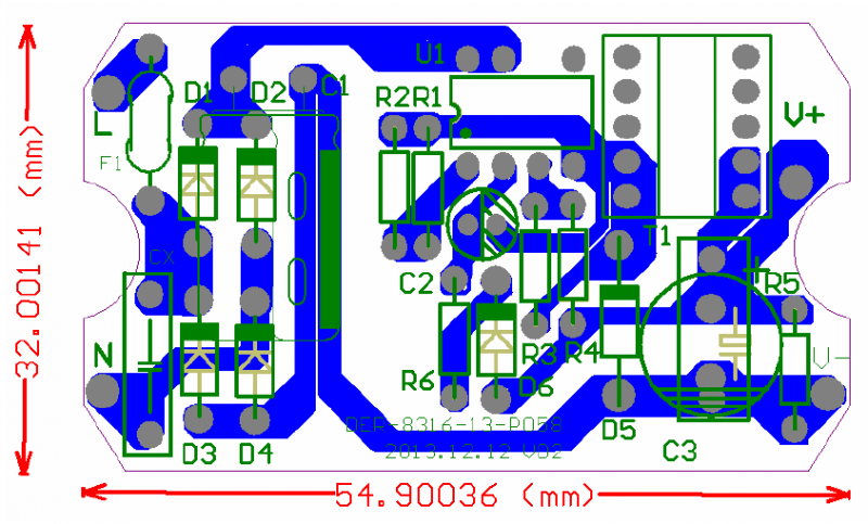 PN8316印制电路板