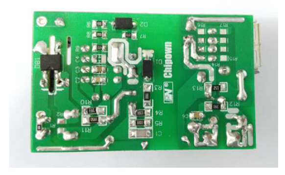 PN8360电源应用实物图背面