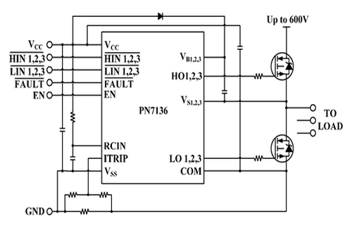 芯朋微PN7136型号典型应用电路图