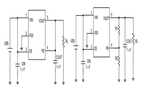 芯朋微ME6221型号典型应用电路图