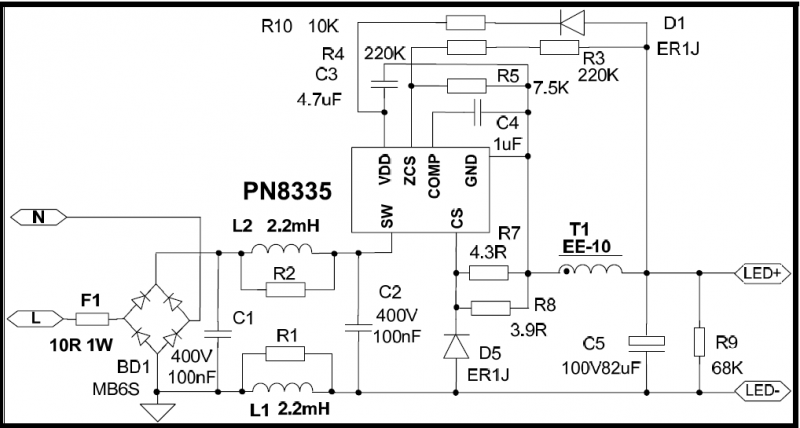 PN8335电源原理图
