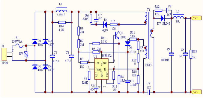 ME8302电源原理图