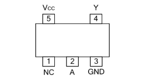 U74AHC1G06引脚图/引脚功能