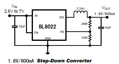 BL8022典型应用电路图