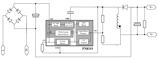 PN8315典型应用电路图