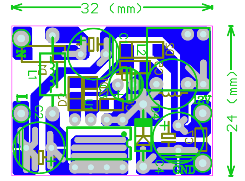 芯朋微AP8012 印制电路板