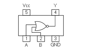 U74AHC1G02引脚图/引脚功能