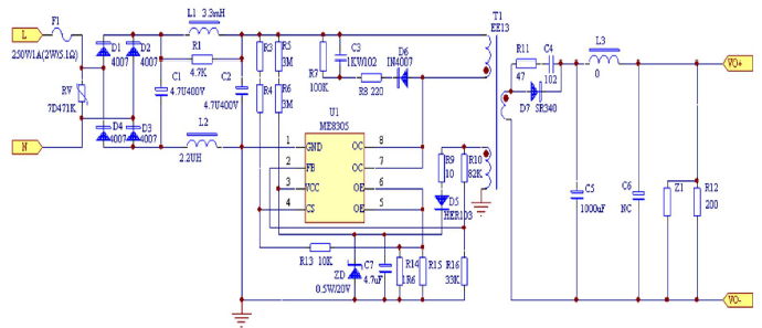 ME8305电源原理图