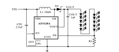 AP3128A典型应用电路图