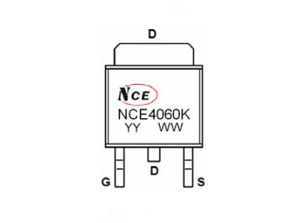 新洁能NCE4060K引脚图/引脚功能